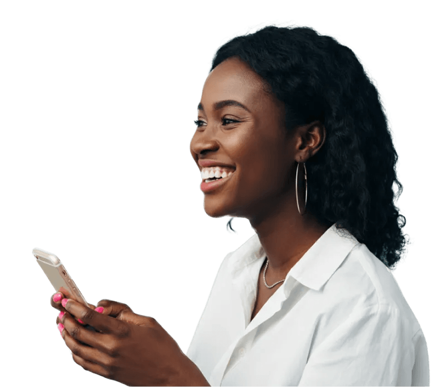 Woman with phone